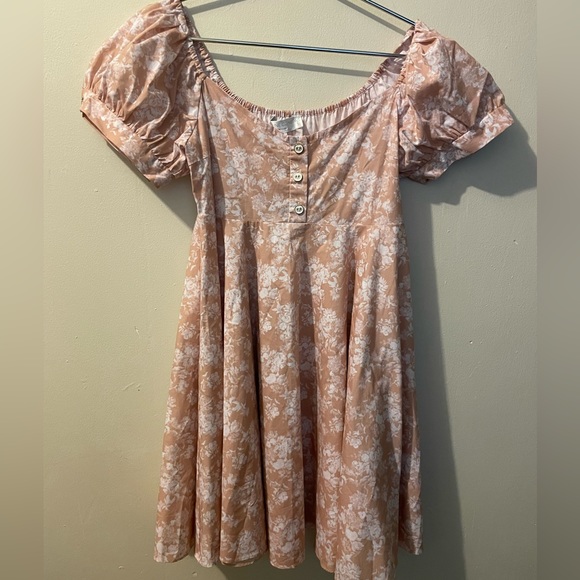 Caroline Constas Dina Floral Babydoll Mini dress size L - Picture 5 of 12